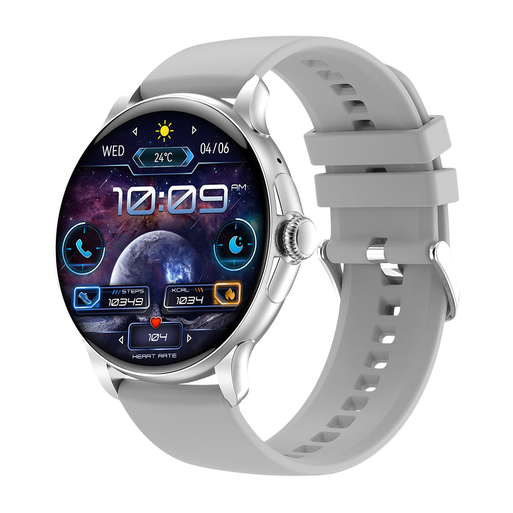 COLMI V72 nutikell, elegantne AMOLED-ekraaniga, fitnessi jälgimine, IP68 veekindel, hõbedane